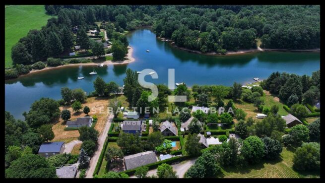 Chalet haut de gamme Lac de Pareloup Aveyron Sébastien Lacambra Immobilier