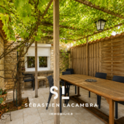 Maison en pierre Dénat : studio indépendat : hangar Sébastien Lacambra Immobilier BD4