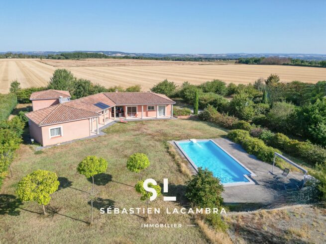 Villa avec piscine LUGAN Sébastien Lacambra Immobilier BD1