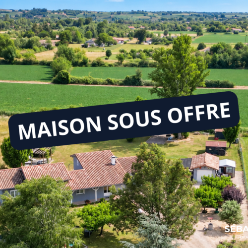 À deux pas de Gaillac, cette maison de 169 m² cache un terrain de près de 4 000 m²